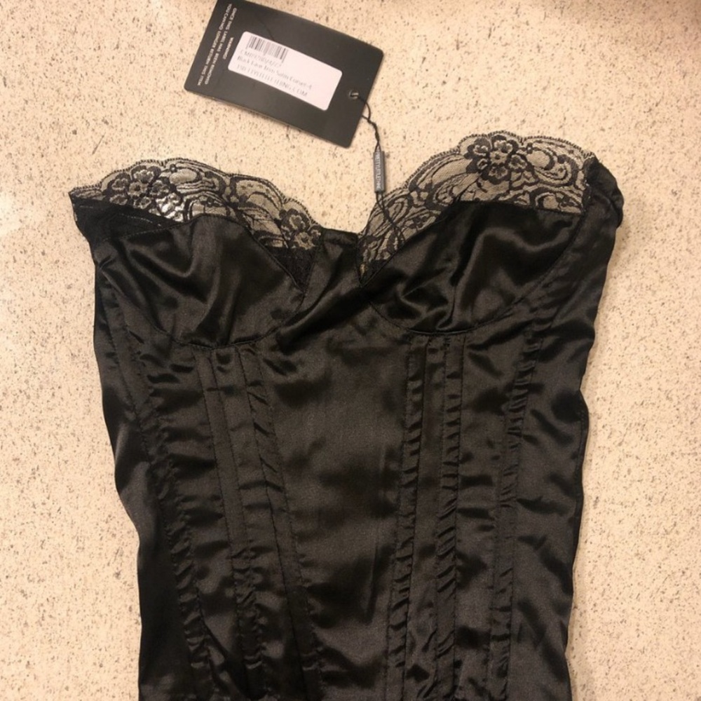 Pretty little thing black corset top